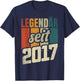 9. Geburtstag Junge Mädchen 9 Jahre 2017 Geschenk Lustig T-Shirt - T-Shirt | Navy