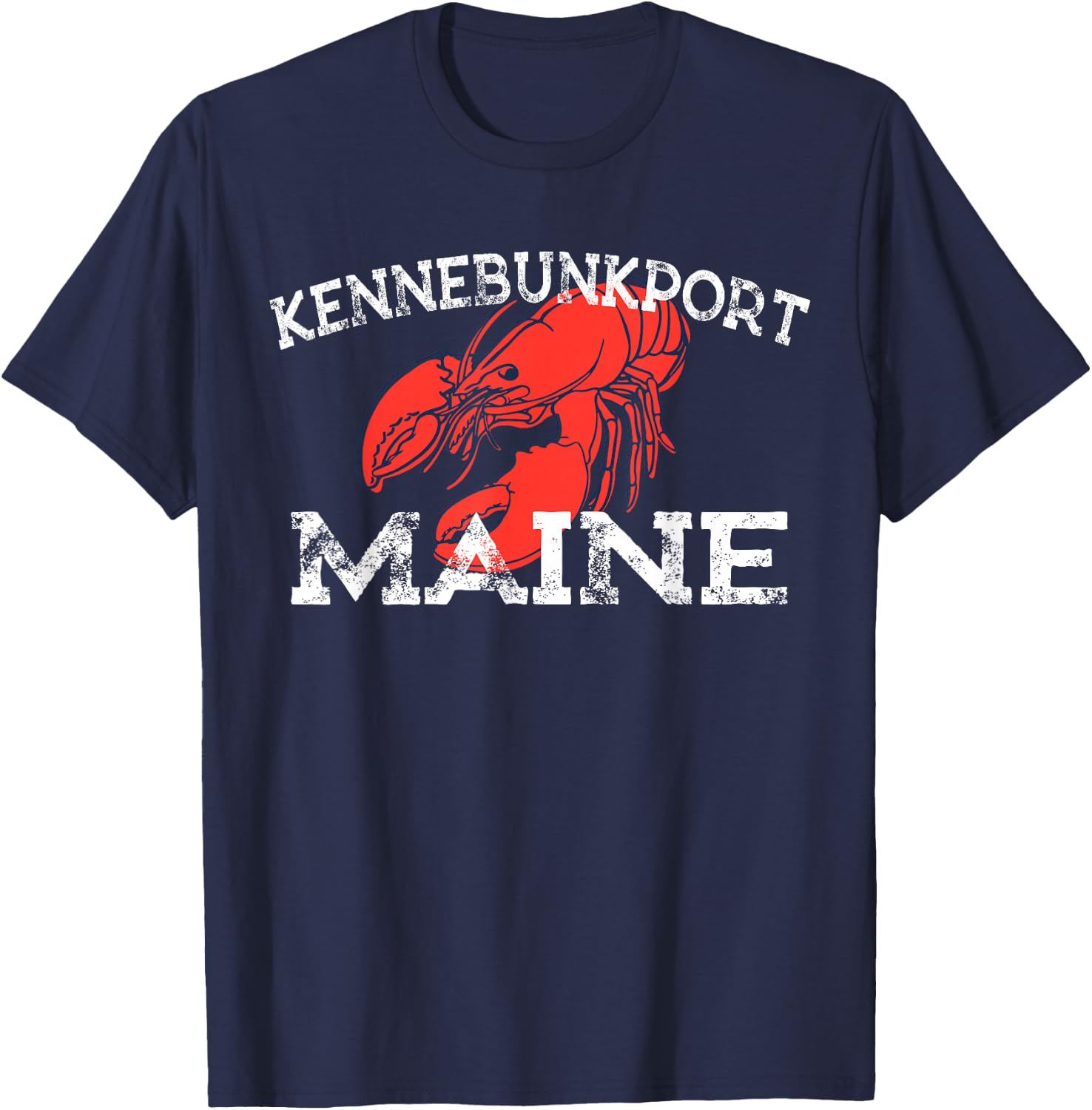 Kennebunkport Maine Lobster T-Shirt - T-Shirt | Navy