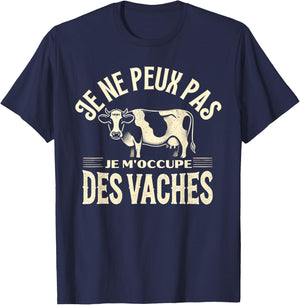 Humour Vache Fermier Agriculteur Vaches T-Shirt - T-Shirt | Navy