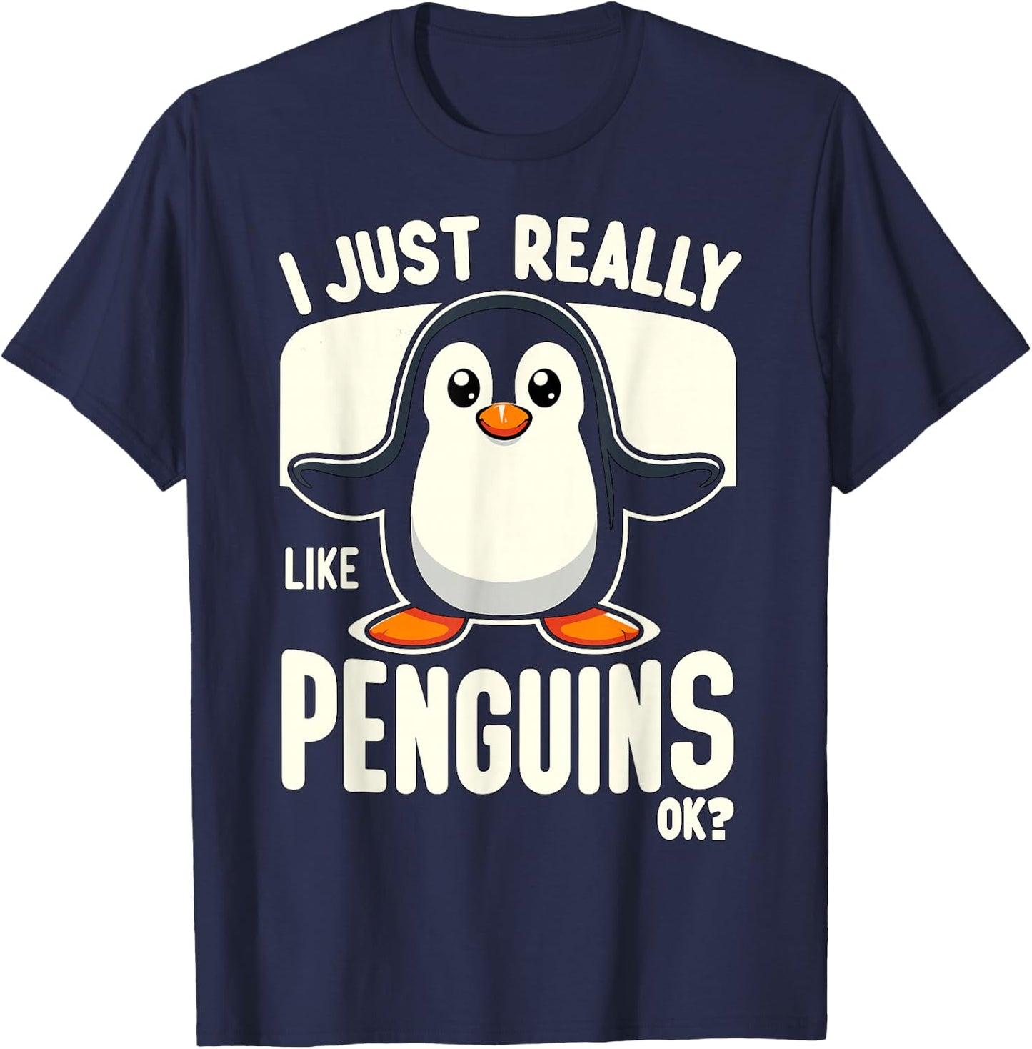 I just really like Penguins ok? T-Shirt - T-Shirt | Navy