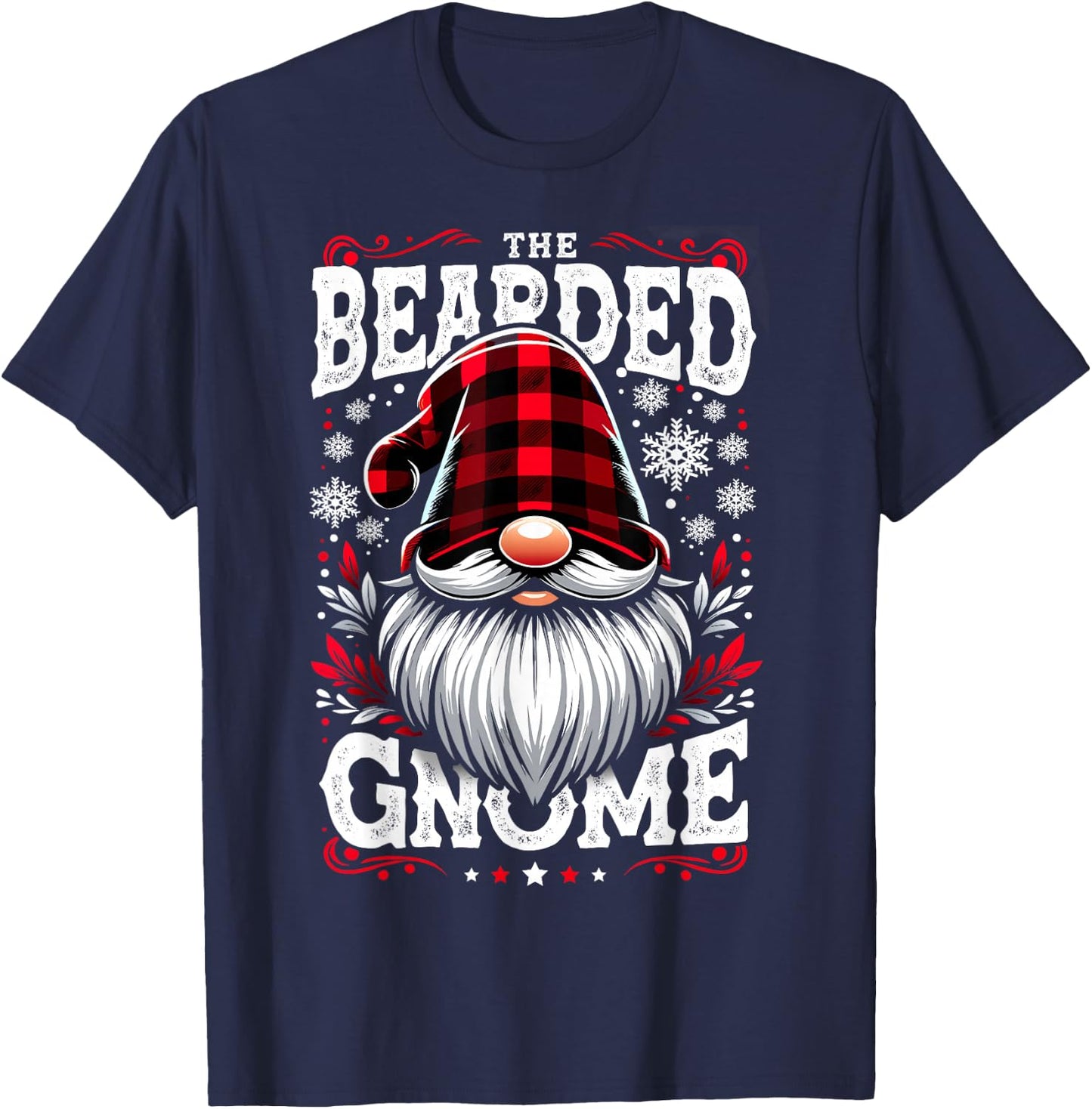 The Bearded Gnome Matching Family Christmas Pajama T-Shirt - T-Shirt | Navy