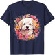 Maltipoo Dog Breed Pet Cute Graphic Women Girls Kids T-Shirt - T-Shirt | Navy