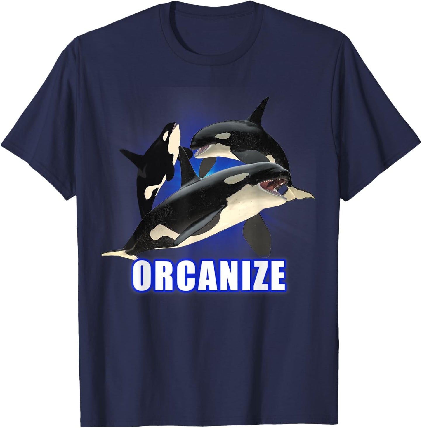 ORCANIZE Orcas Organzie Support T-Shirt - T-Shirt | Navy