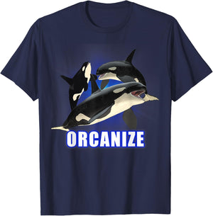 ORCANIZE Orcas Organzie Support T-Shirt - T-Shirt | Navy