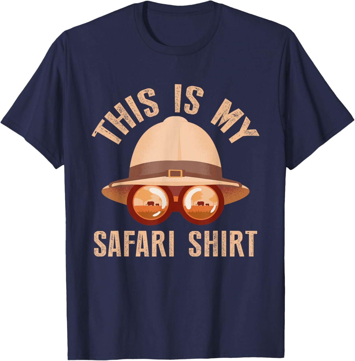 African Safari Family Vacation Zoo Animal Safari Squad T-Shirt - T-Shirt | Navy