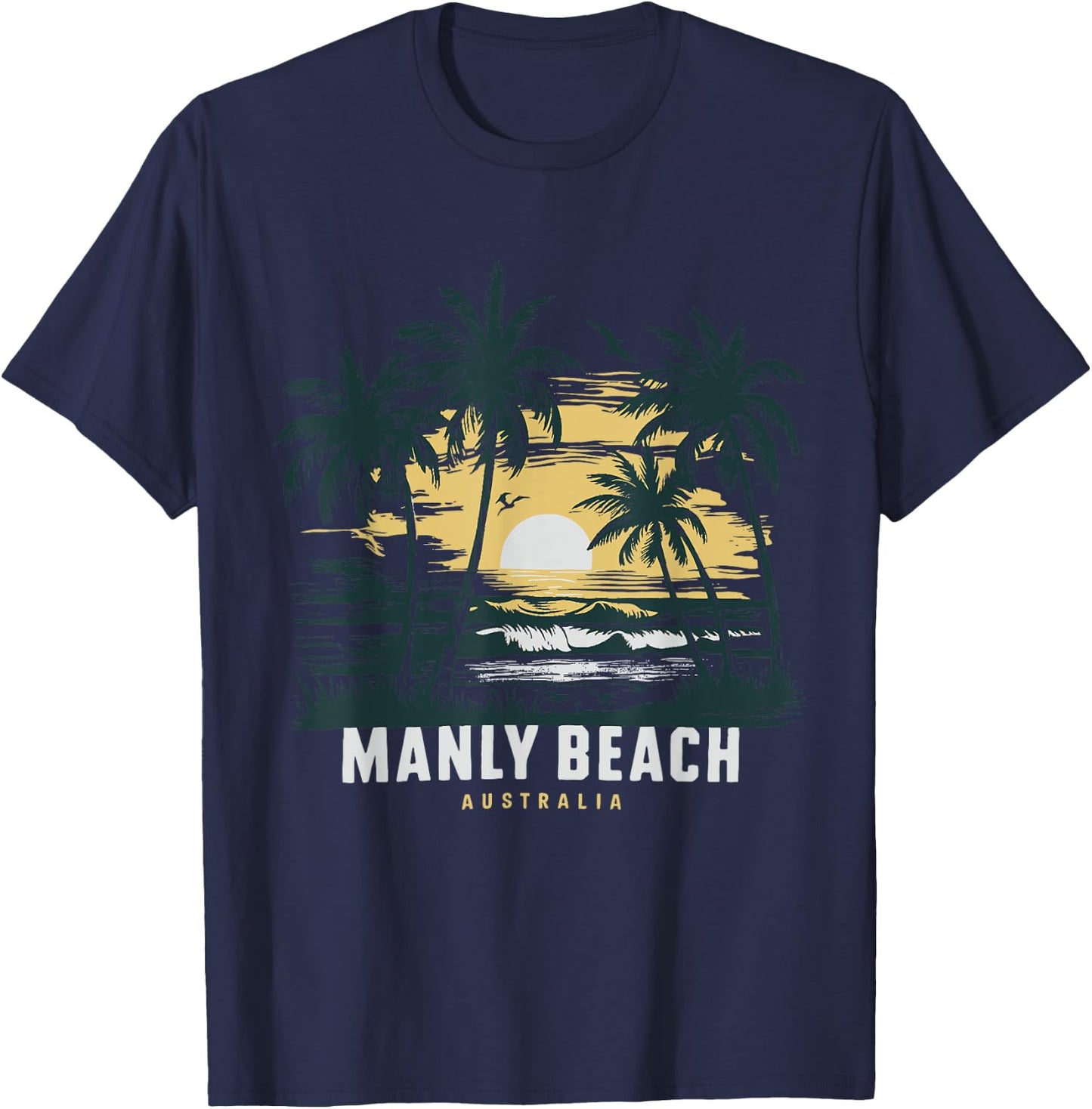 Australia Manly Beach T-Shirt - T-Shirt | Navy