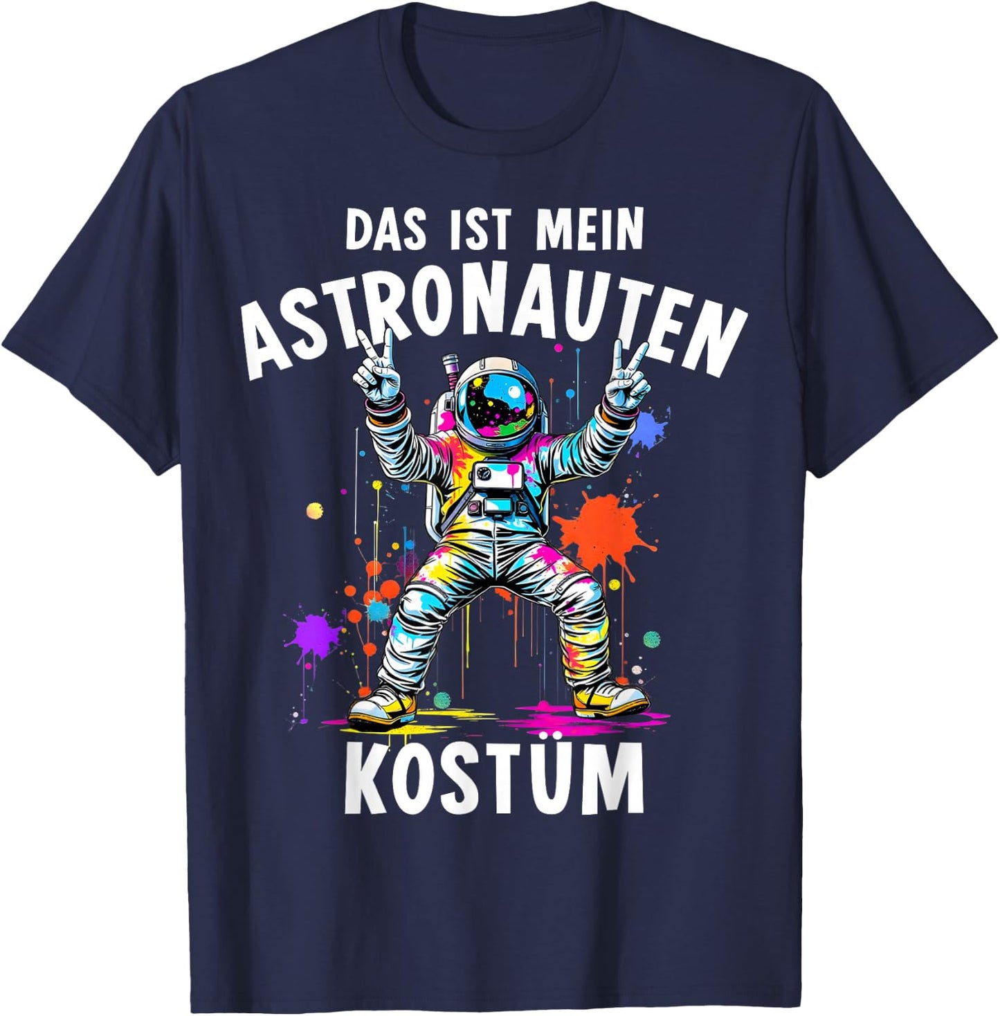 Astronaut Costume for Fancy Dress and Carnival Astronaut , black T-Shirt - T-Shirt | Navy