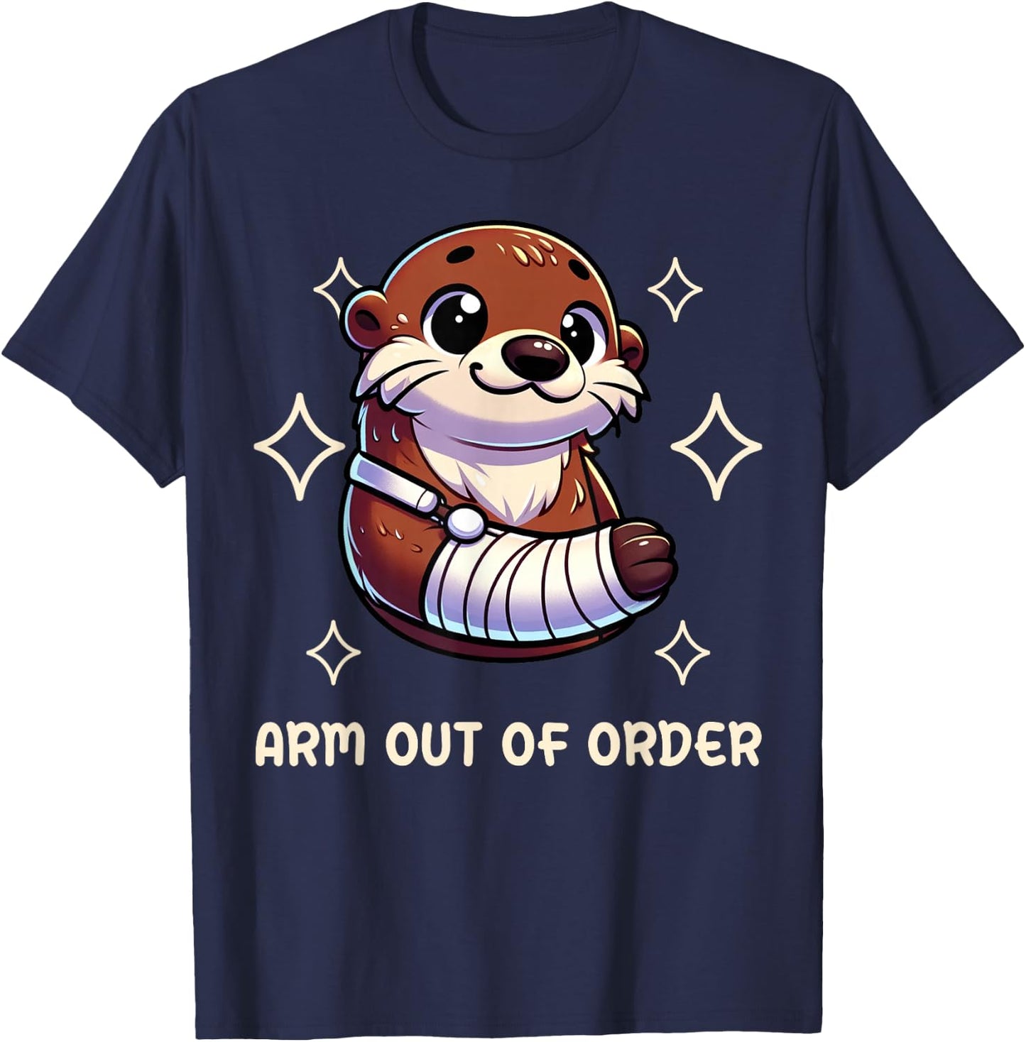 Funny Arm Out Of Order Broken Arm Gifts For Kids T-Shirt - T-Shirt | Navy