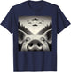 Funny Pig Selfie UFO Alien Humor Vintage Print Art Design T-Shirt - T-Shirt | Navy