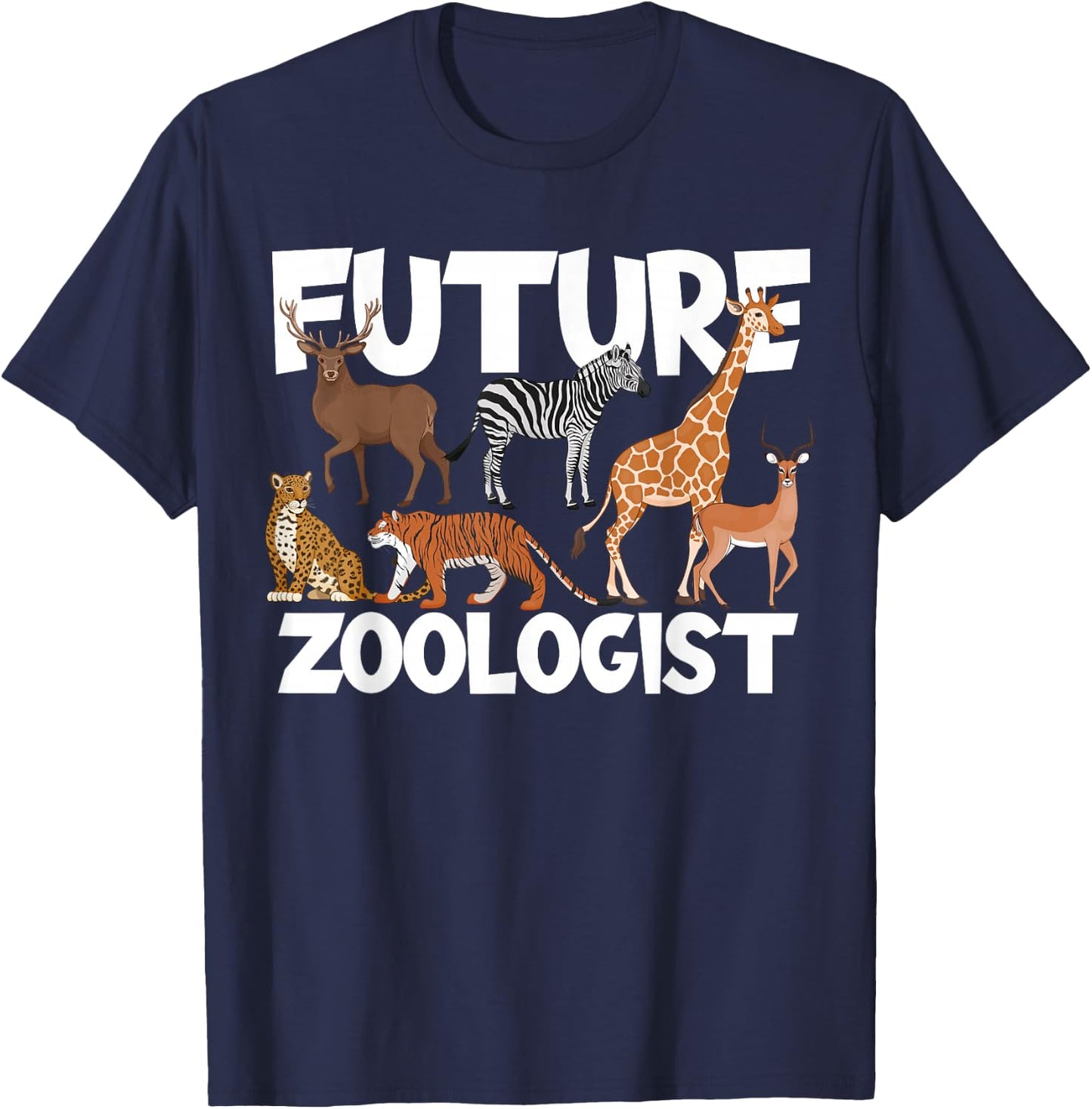 Future Zoologist Zoo Safari Wild Animal Lovers T-Shirt - T-Shirt | Navy