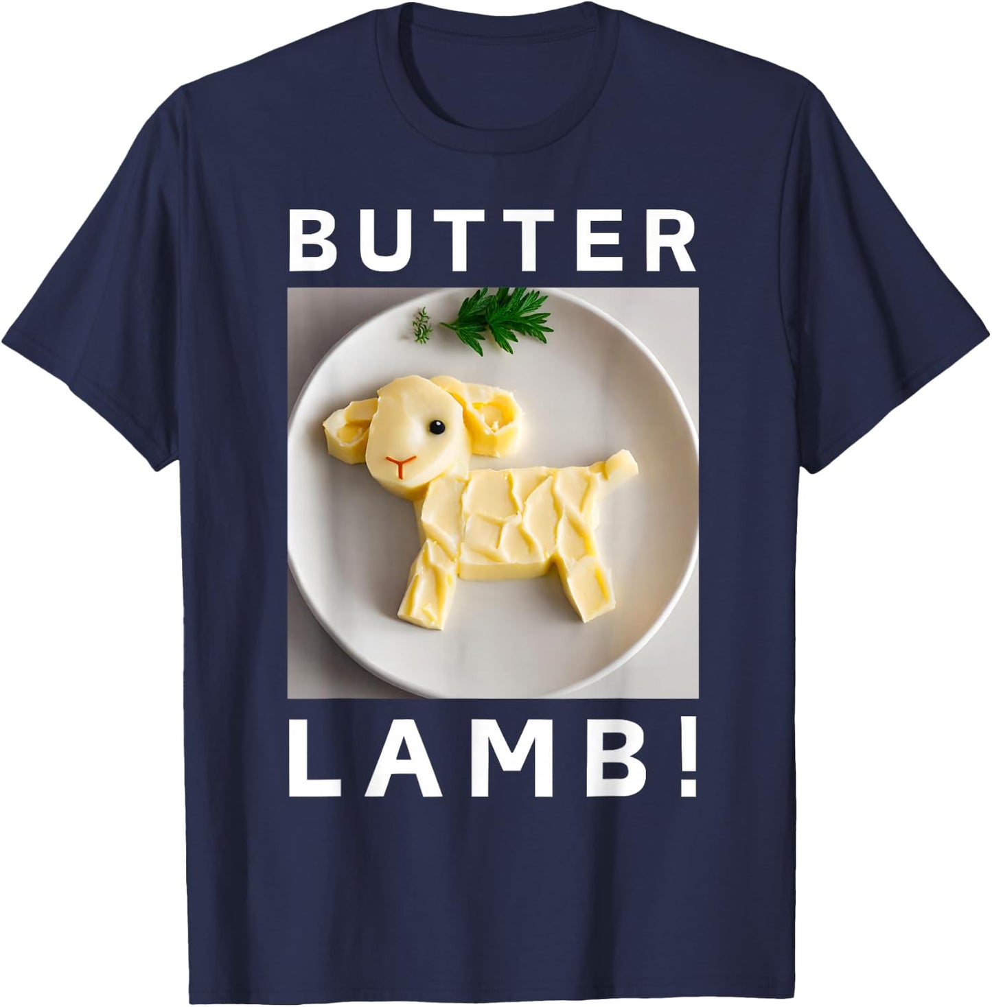 Easter Celebration Buffalo Traditions And Polish Butter Lamb T-Shirt - T-Shirt | Navy