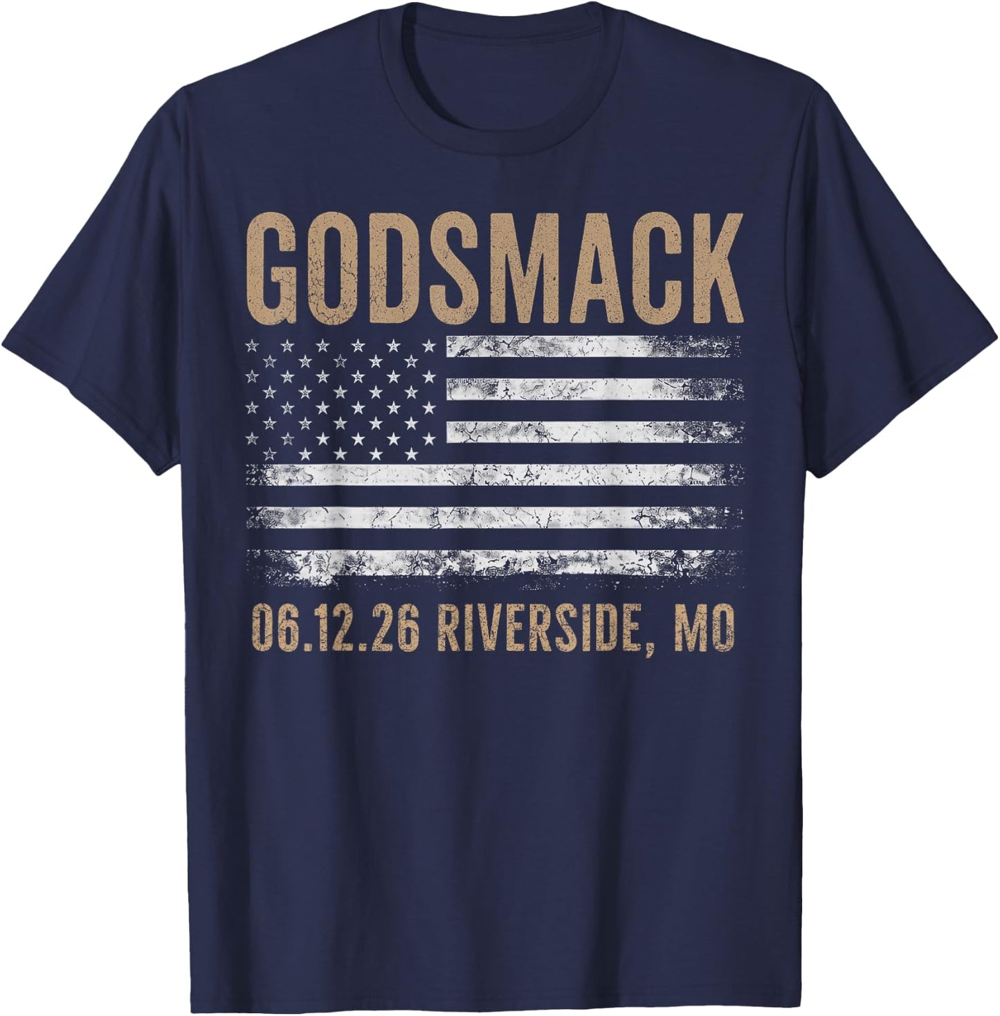 Godsmack The Rise of Rock 2026 Riverside T-Shirt - T-Shirt | Navy