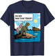 Christian Noah's Ark Bibble Pun Last Unicorn Dinosaur Funny T-Shirt - T-Shirt | Navy