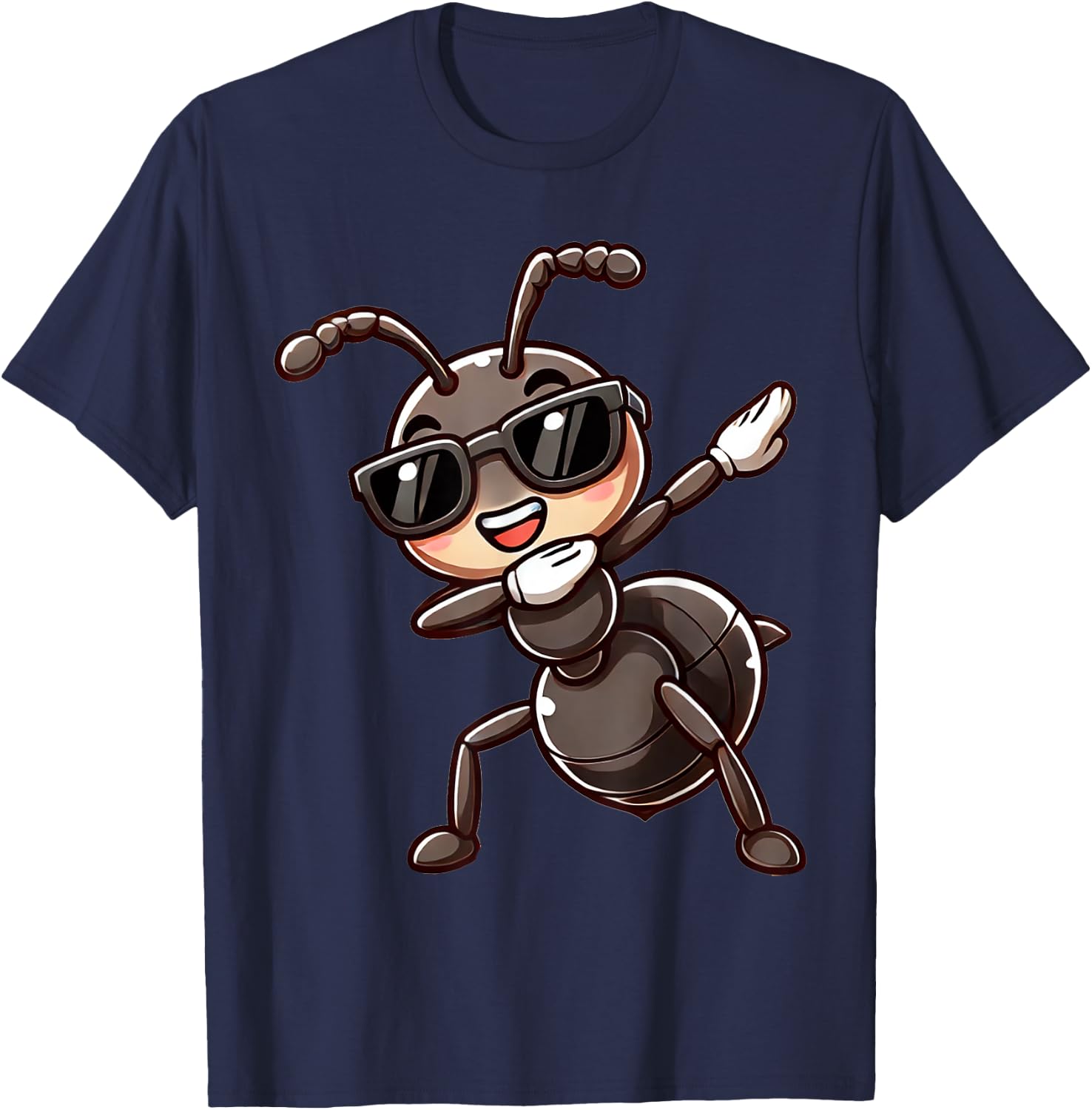 Dabbing Ant Funny Ant Gift with Dabben Ant , black T-Shirt - T-Shirt | Navy