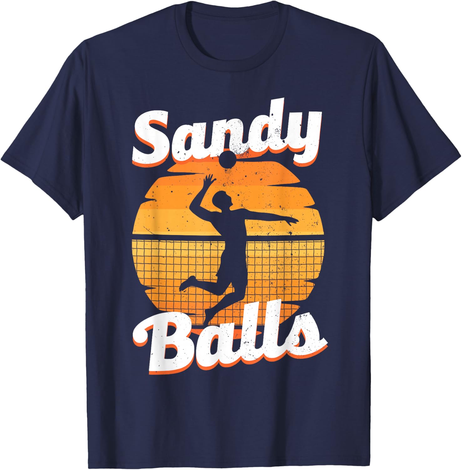 Funny Beach Volleyball Art Women Beach Volley Player T-Shirt - T-Shirt | Navy