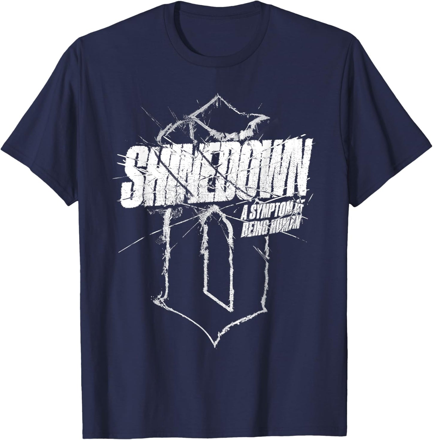 Shinedown Shattered Logo T-Shirt - T-Shirt | Navy