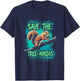 Save The Tree Ninjas, Funny Squirrel T-Shirt - T-Shirt | Navy