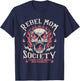 Rebel Mom Society Raising Future Rebels Hell Raisers T-Shirt - T-Shirt | Navy