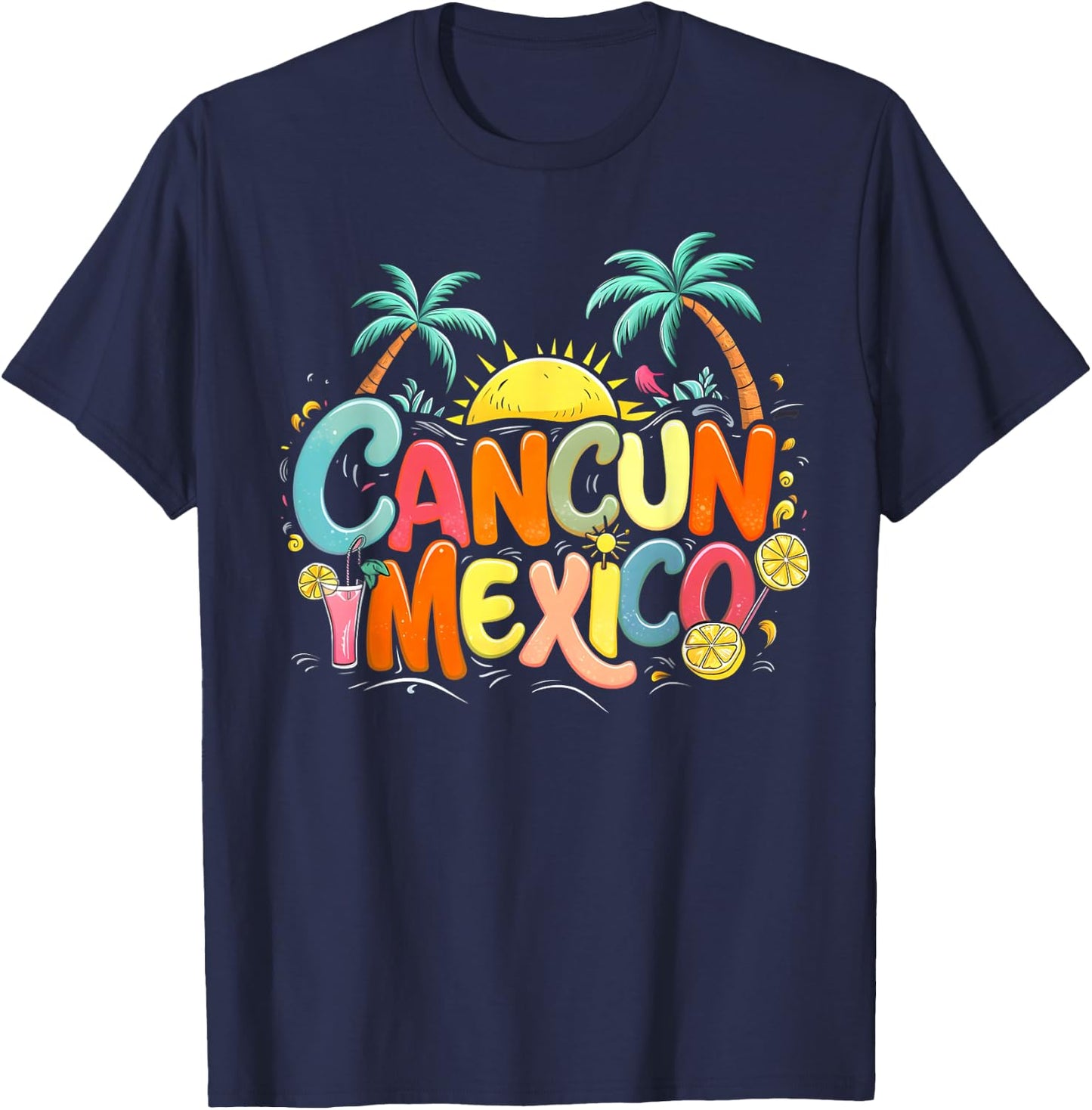 Cancun Mexico T-Shirt - T-Shirt | Navy