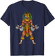 Aztec Jaguar Warrior Bodybuilding Gym Weightlifting Fitness T-Shirt - T-Shirt | Navy