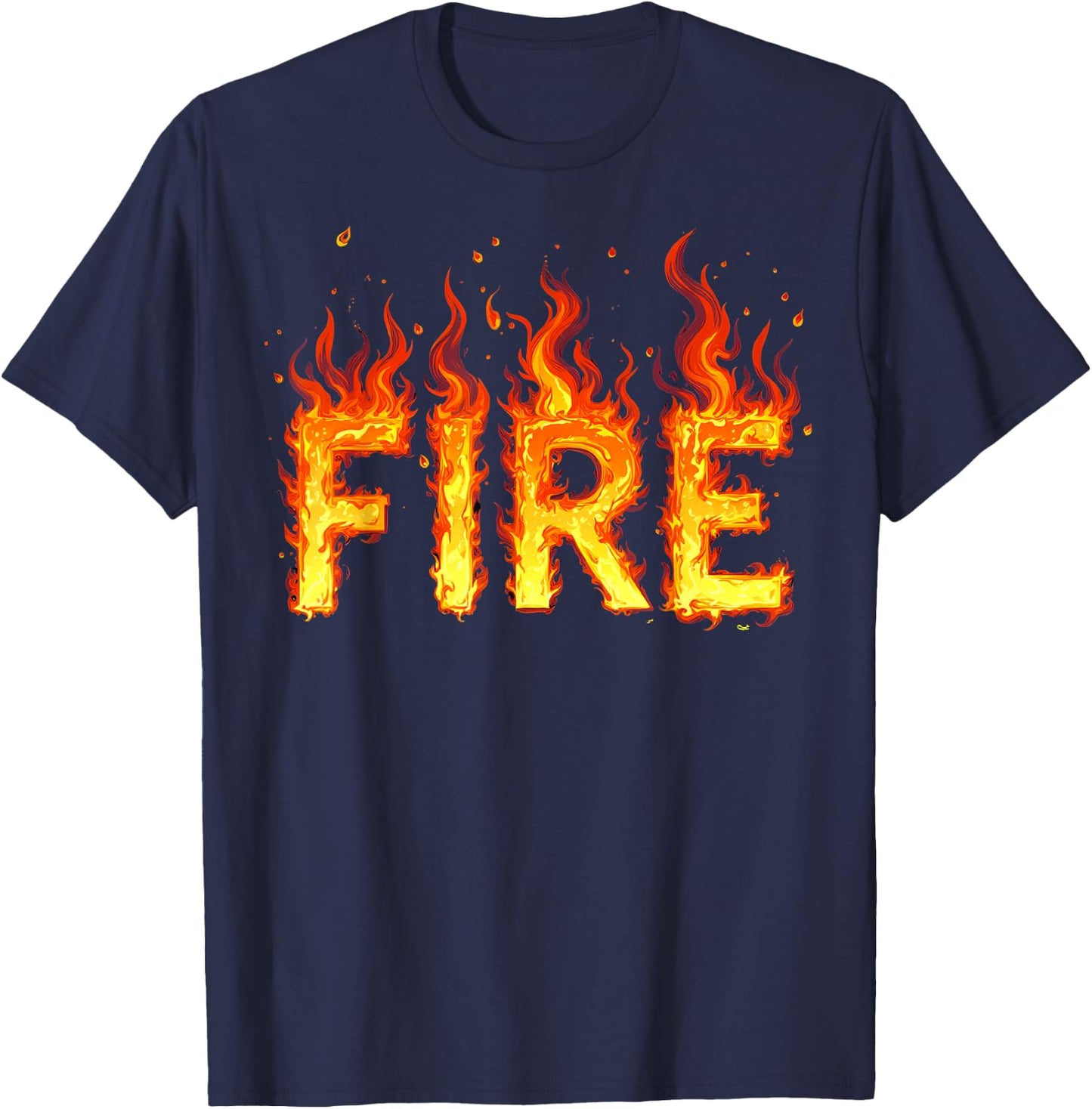 Fire and Ice Matching Funny 2024 Halloween Costume Easy Meme T-Shirt - T-Shirt | Navy