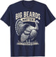 Funny Hunting Turkey Big Beards Matter Turkey Hunter Joke T-Shirt - T-Shirt | Navy