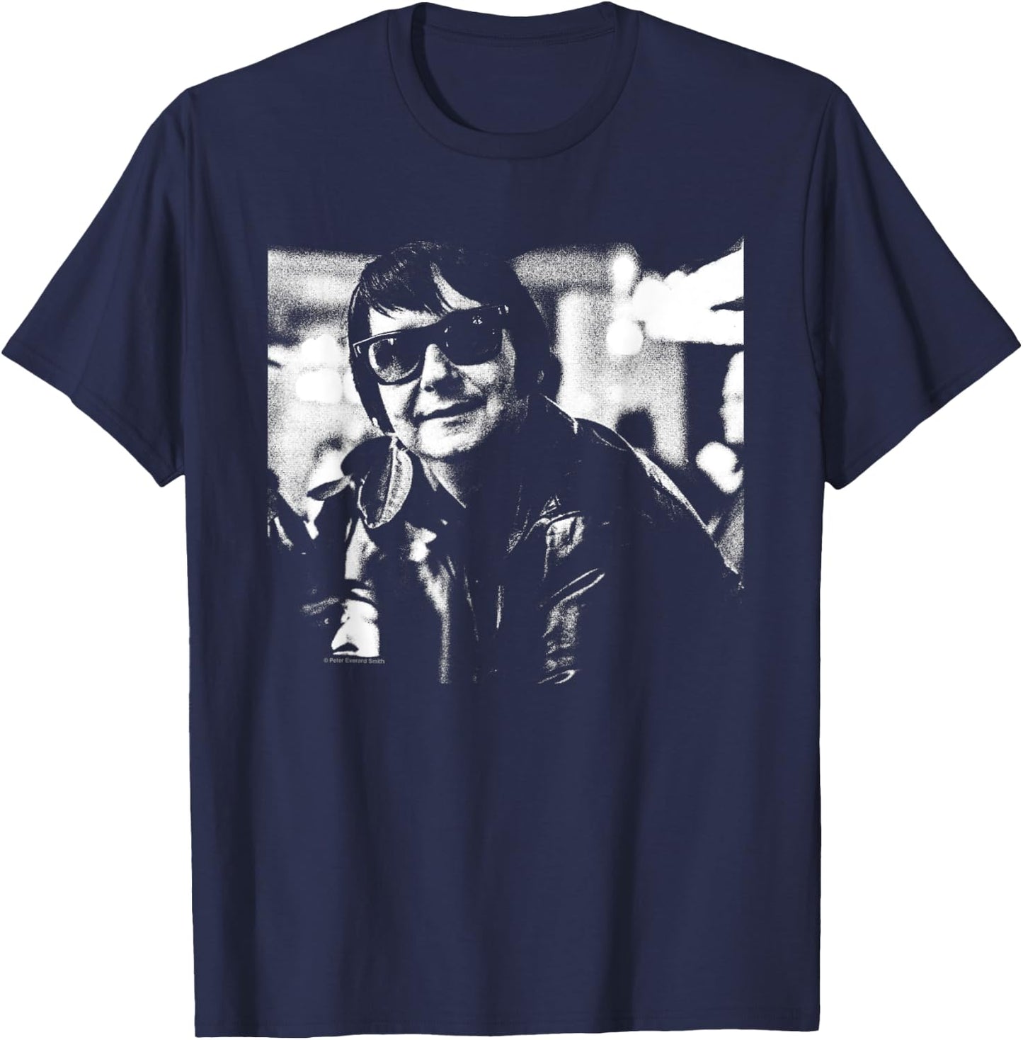 Roy Orbison Black And White Photo By Everard Smith T-Shirt - T-Shirt | Navy