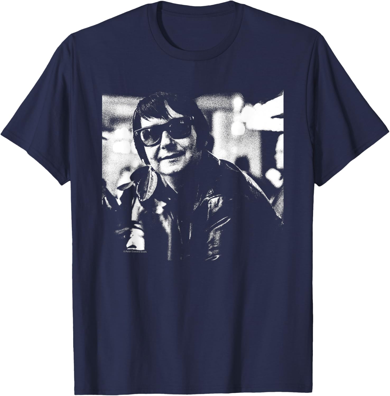Roy Orbison Schwarz-Weiß-Foto von Everard Smith T-Shirt - T-Shirt | Navy