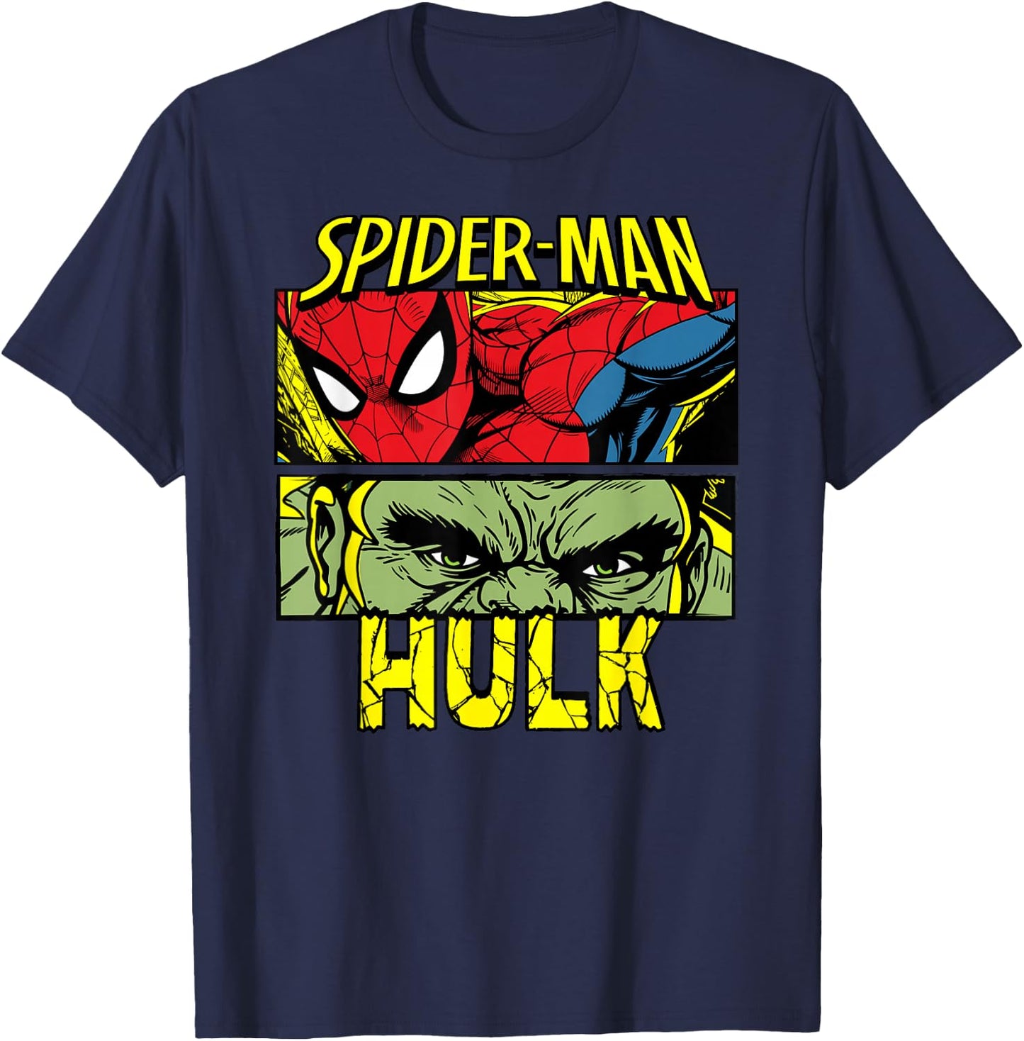 Marvel Studios Spider-Man: BND Movie 2026 Spidey & The Hulk T-Shirt - T-Shirt | Navy