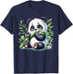 Watercolor Panda T-Shirt - T-Shirt | Navy