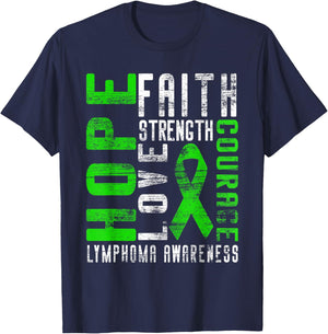 Non-Hodgkin's Lymphoma Awareness T-Shirt - T-Shirt | Navy