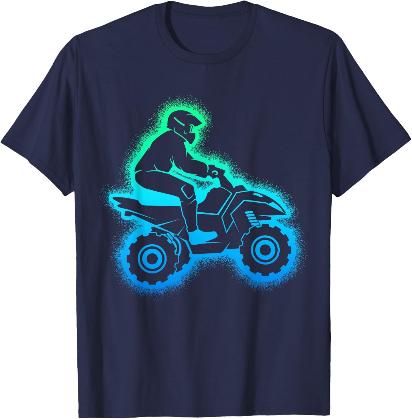 Quad Children's Men's Boys' , black T-Shirt - T-Shirt | Navy