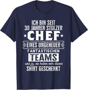Dienstjubiläum & Firmenjubiläum Chef 30 Jähriges Jubiläum T-Shirt - T-Shirt | Navy