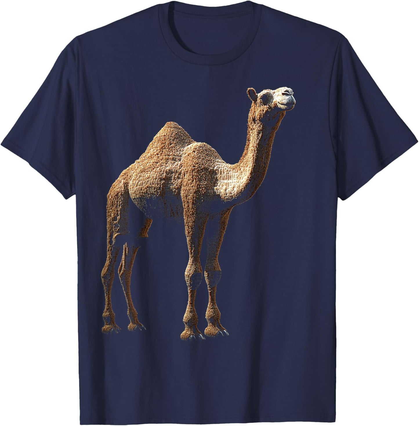 Camel Animal Motif Illustration Camel T-Shirt - T-Shirt | Navy