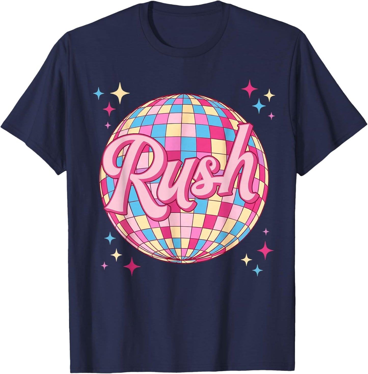 Funny Rush First Name Personalized Women Kids Meme T-Shirt - T-Shirt | Navy