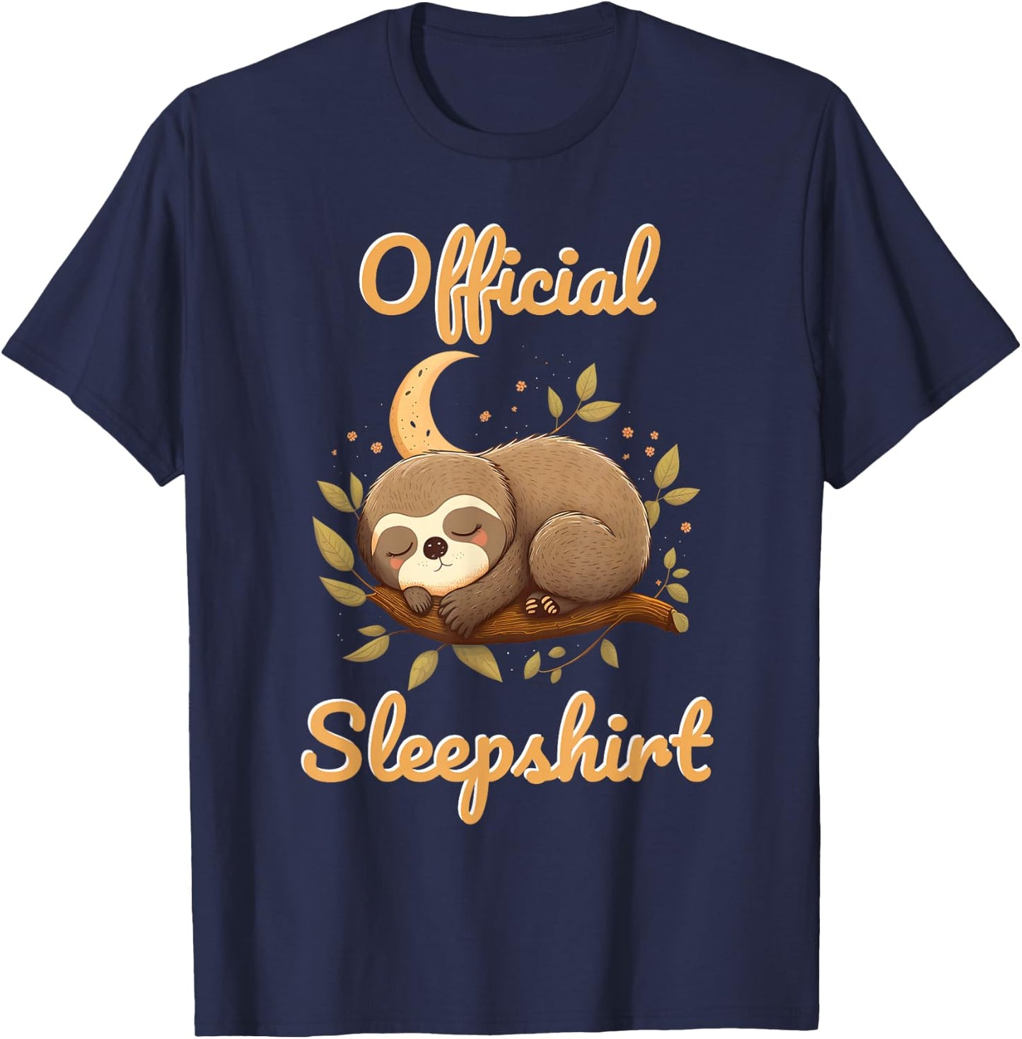 Sloth Official Sleep Shirt T-Shirt - T-Shirt | Navy