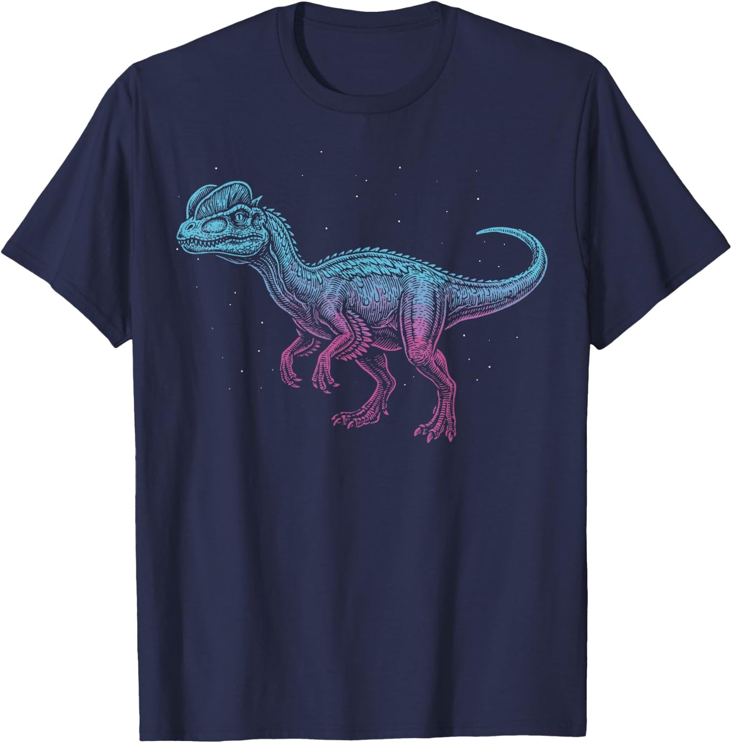 Dilophosaurus Illustration T-Shirt - T-Shirt | Navy