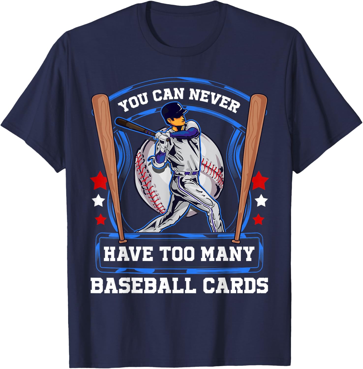 Baseball Cards T-Shirt - T-Shirt | Navy