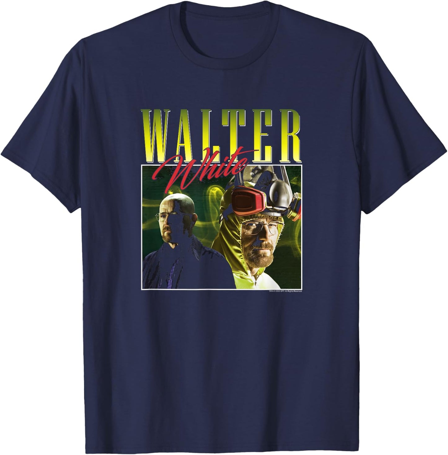 Breaking Bad Walter White 90's Edit T-Shirt - T-Shirt | Navy