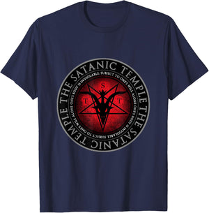 The Satanic Temple , black T-Shirt - T-Shirt | Navy