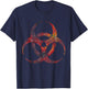 Bio Hazard Symbol T-Shirt - T-Shirt | Navy