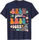 Calm Your Rass Down Funny ICU Nurse Squad Nursing Groovy T-Shirt - T-Shirt | Navy