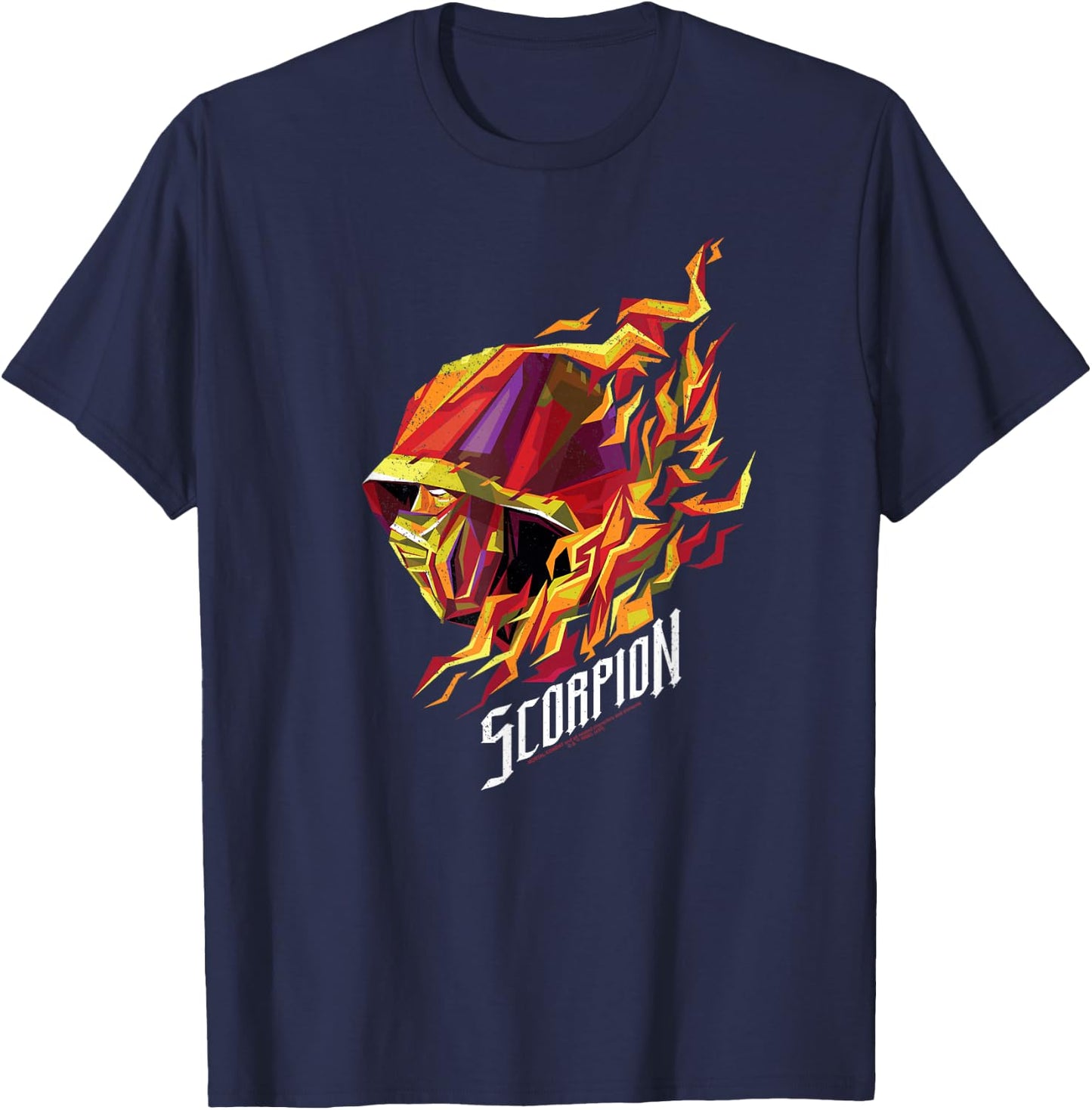 Mortal Kombat Movie The Scorpion T-Shirt - T-Shirt | Navy