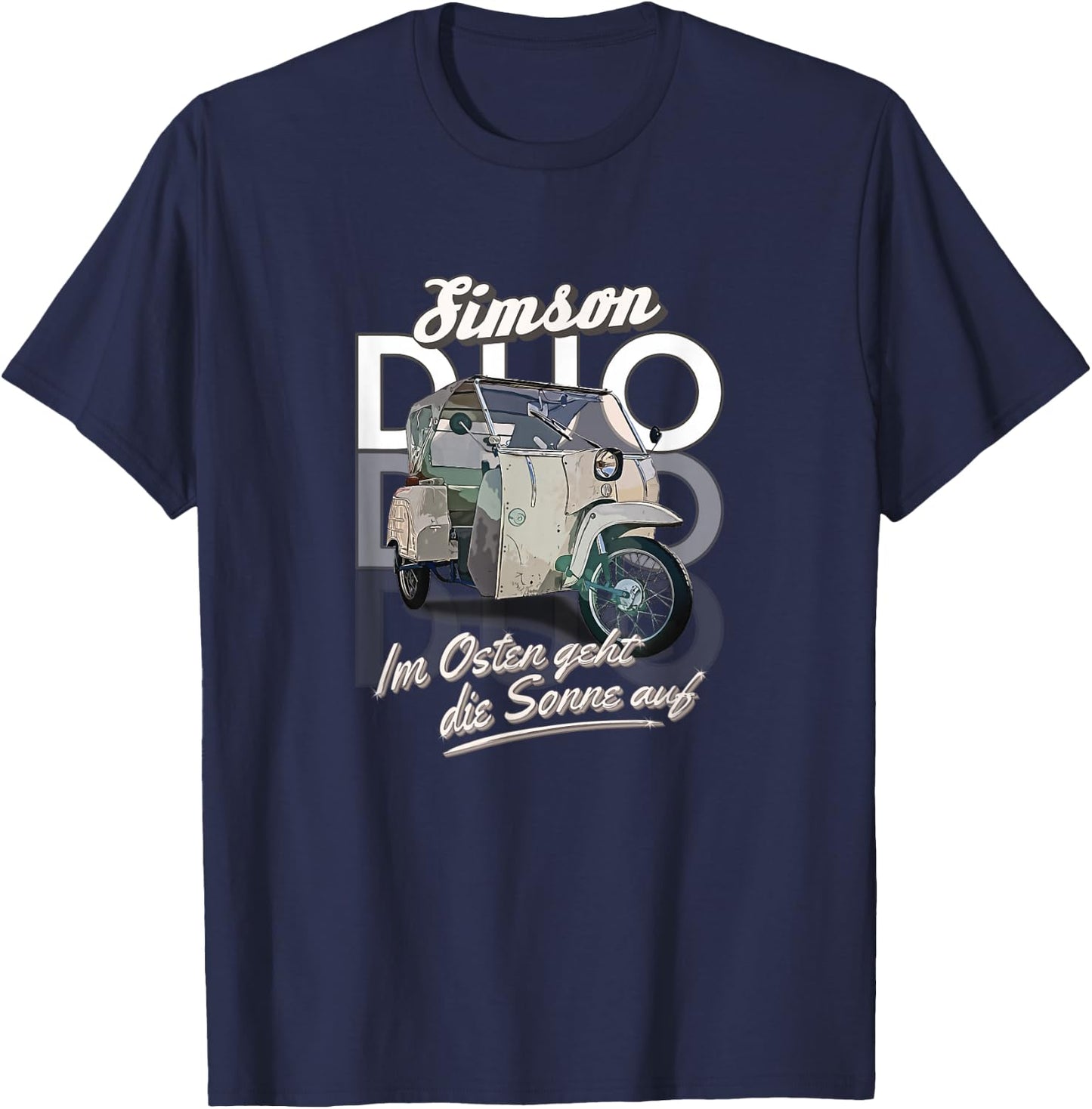 Simson Duo , black, s T-Shirt - T-Shirt | Navy