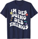 Retro Groovy Im Deb Doing Deb Things Funny Mother's Day T-Shirt - T-Shirt | Navy