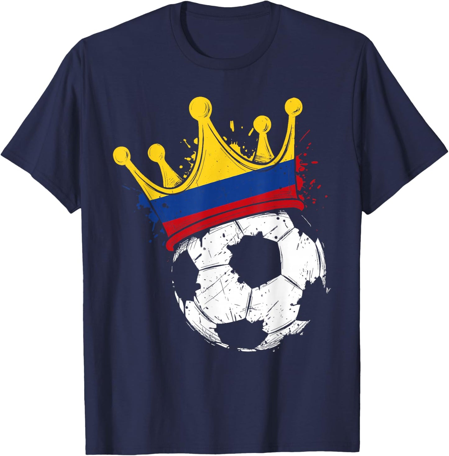 Colombian Flag Novelty Colombia T-Shirt - T-Shirt | Navy