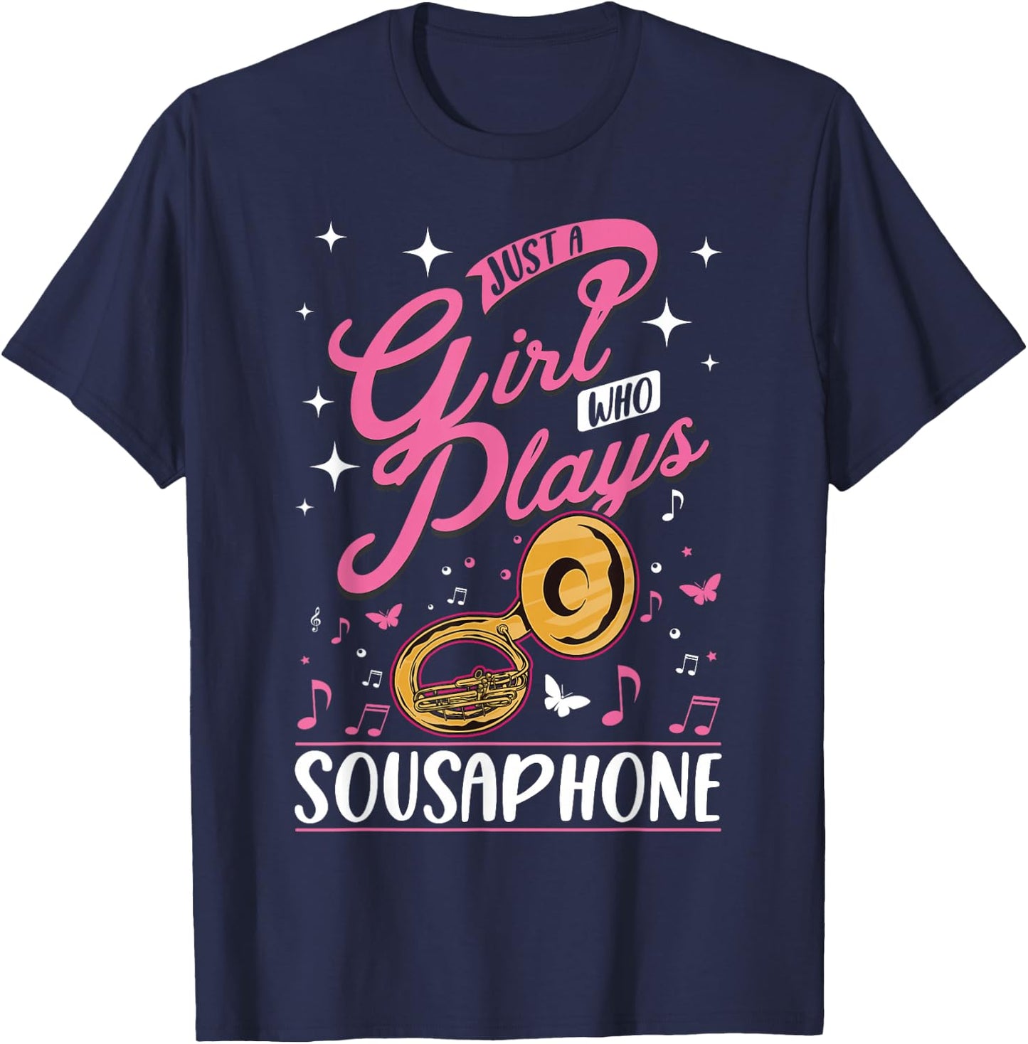 Sousaphone Girl Sousaphone Player Sousaphonist T-Shirt - T-Shirt | Navy