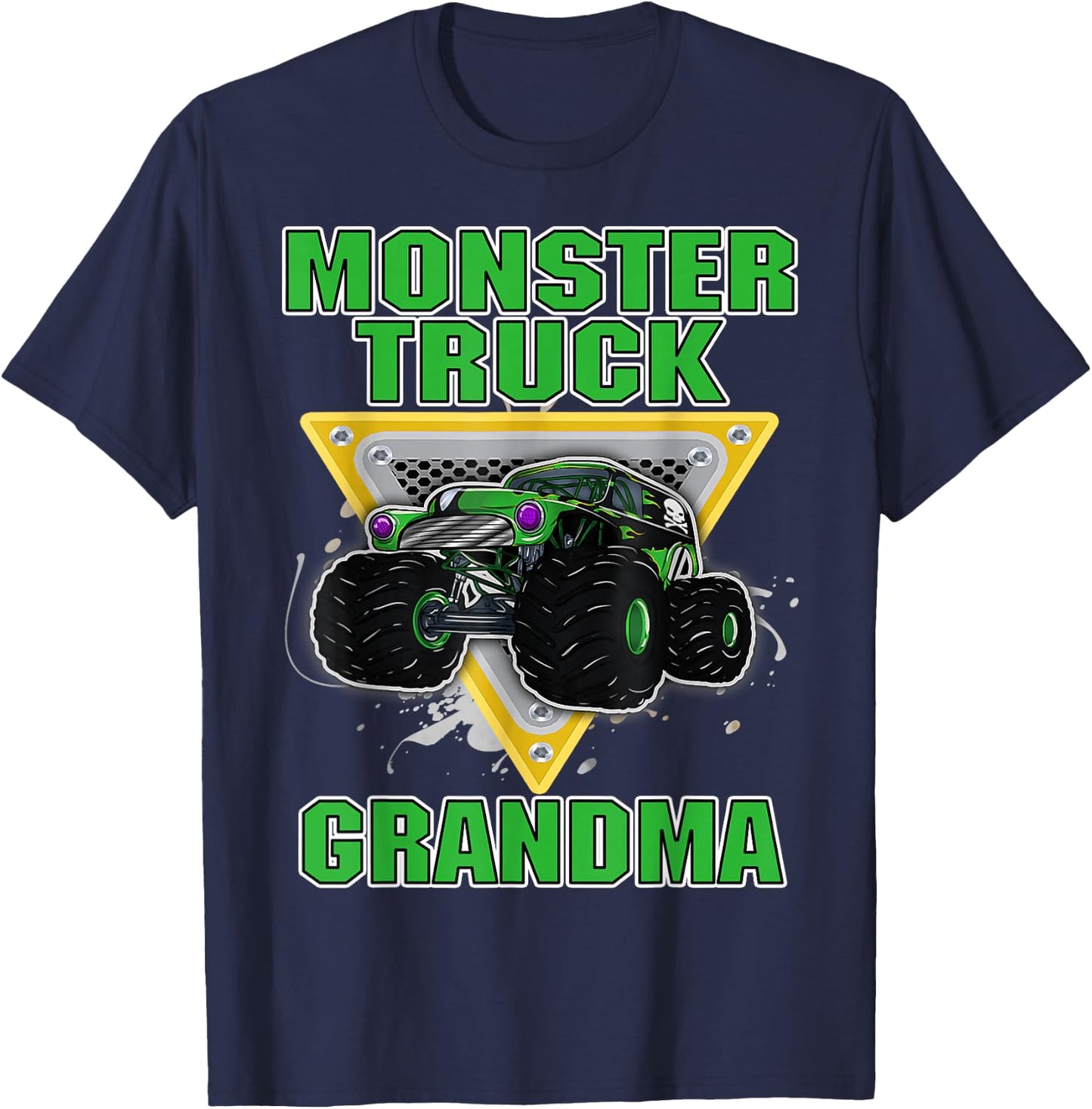 Monster Trucks GRANDMA Grandmother Truck Lover Truck Fans T-Shirt - T-Shirt | Navy