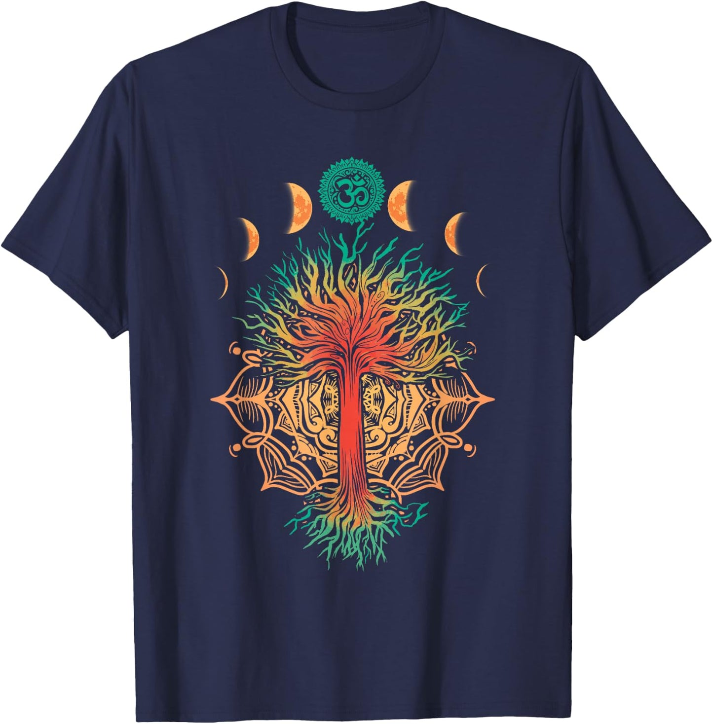 Goa Trance - Tree of Life - Goa Psytrance , blue T-Shirt - T-Shirt | Navy