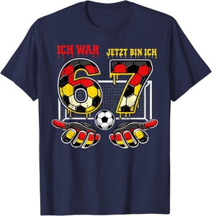 6 7 Geburtstag Six Seven 67 Meme Trend 7 Geburtstagsshirt T-Shirt - T-Shirt | Navy